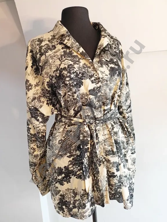 Рубашка женская с поясом