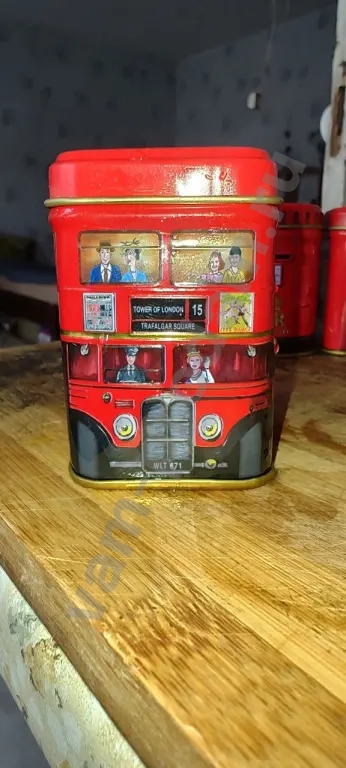 Жестяные баночки для чая Англия