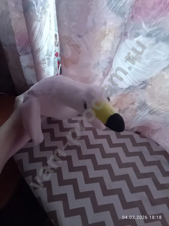 игрушка фламинго розовая
