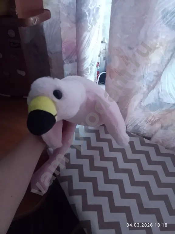 игрушка фламинго розовая