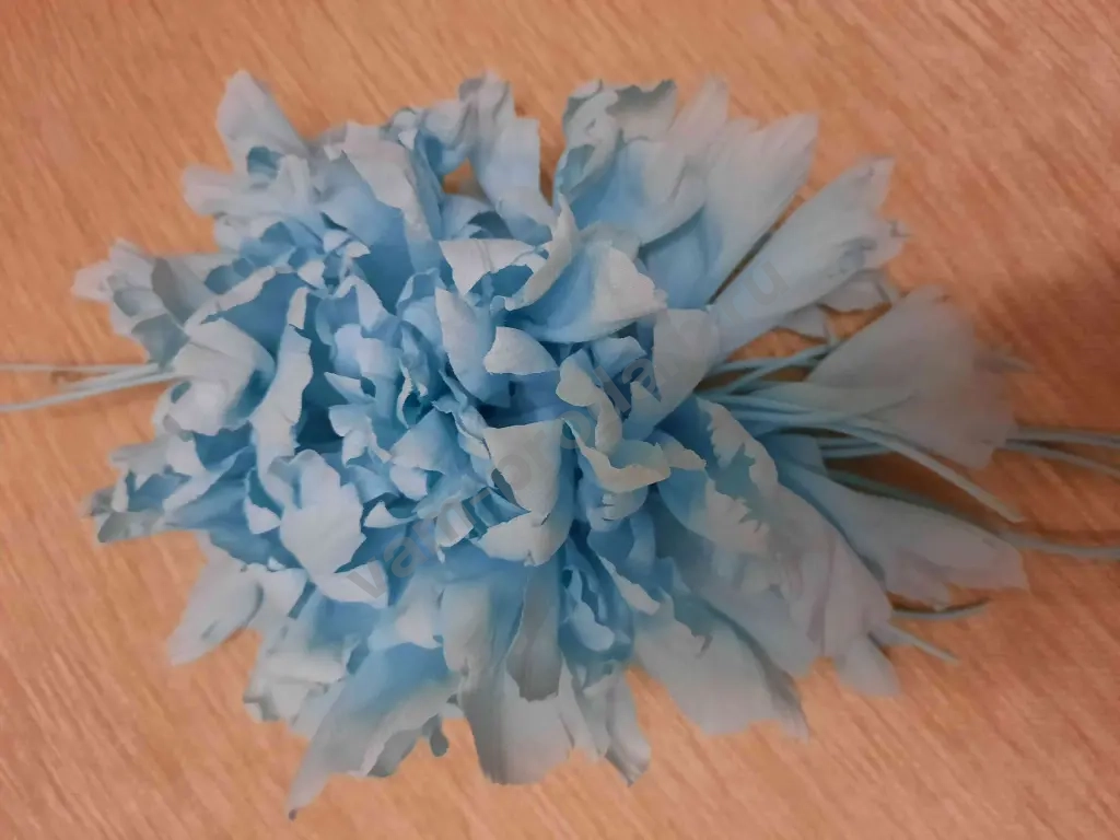 Большой цветок брошь.Бирюзовый.