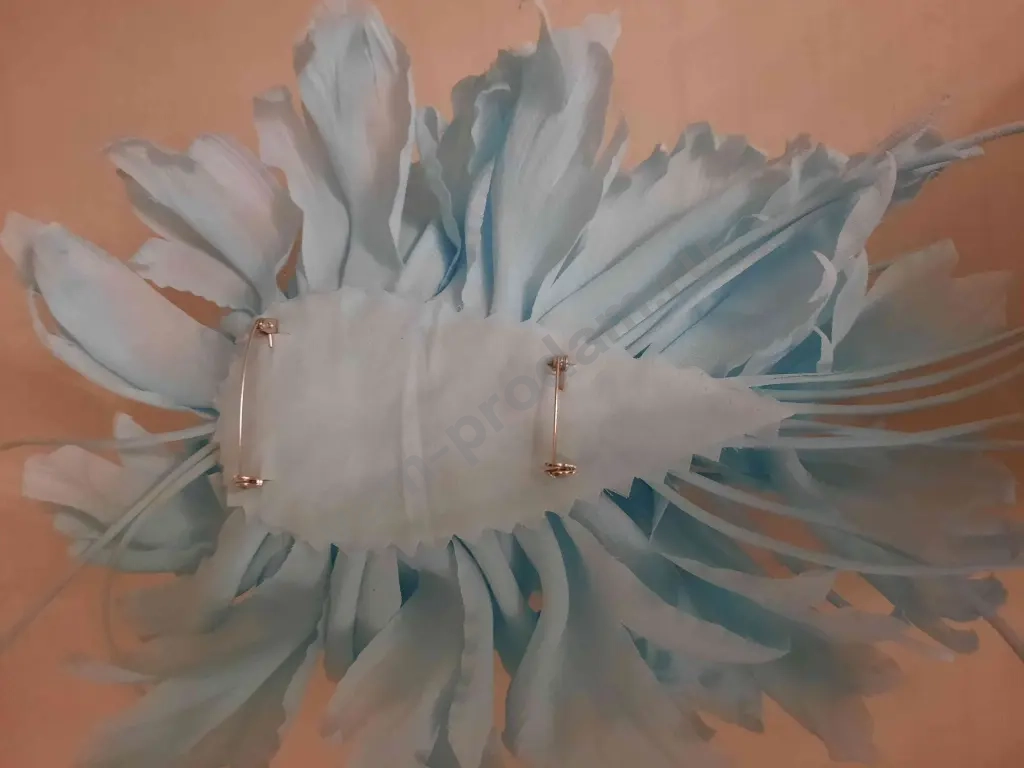 Большой цветок брошь.Бирюзовый.