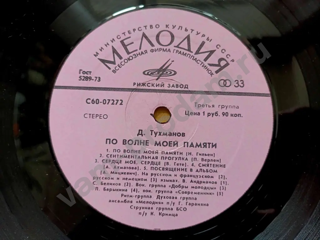 По волне моей памяти Тухманов