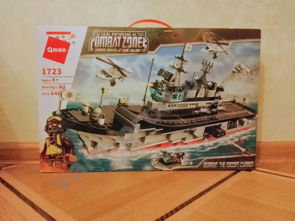 Конструктор Qman 1723 "Авианосец Мистраль"