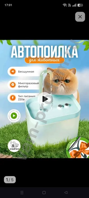 Автопоилка для животных.