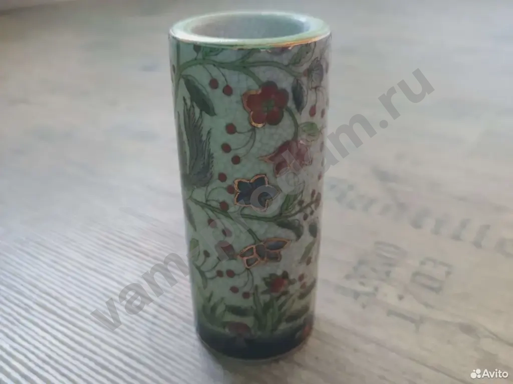 Подсвечник под треснувшее стекло с цветами