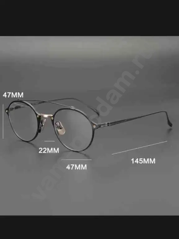 Винтажные очки GATENAC титановый корпус