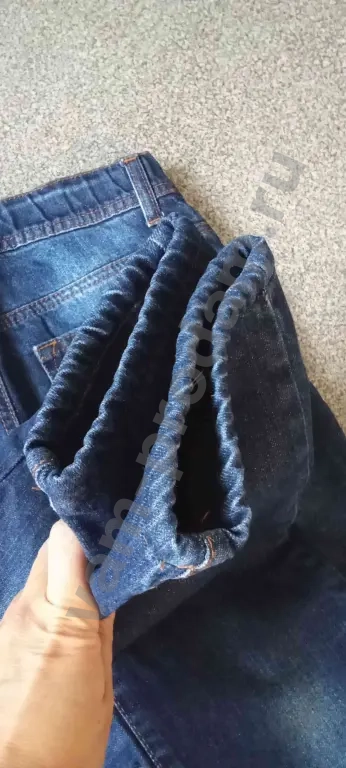 Джинсы на флисе 140-146 утеплённые