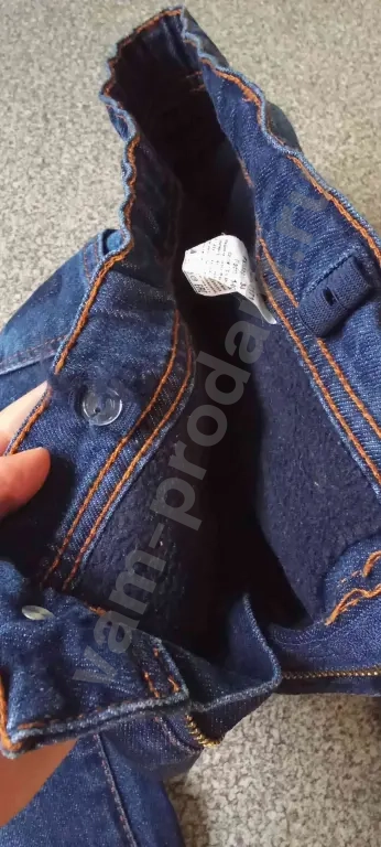 Джинсы на флисе 140-146 утеплённые