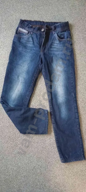 Джинсы на флисе 140-146 утеплённые