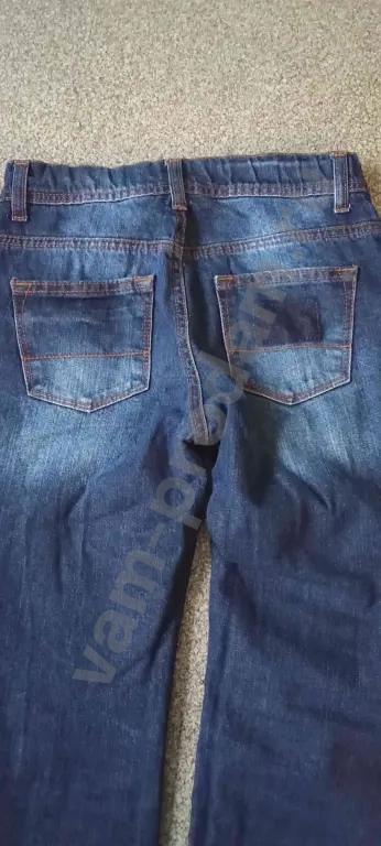 Джинсы на флисе 140-146 утеплённые