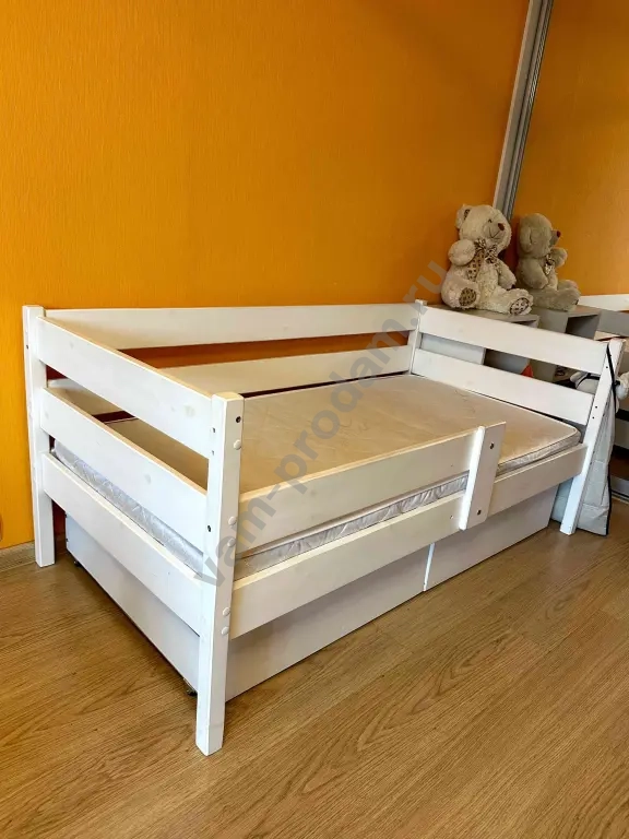 Детская кровать 70×140 с ящиками