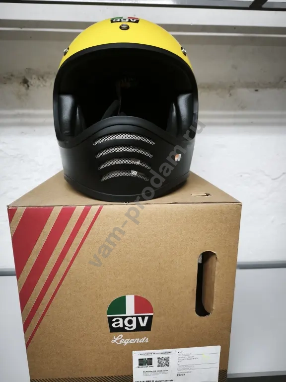 Шлем AGV X101 Черно-желтый L