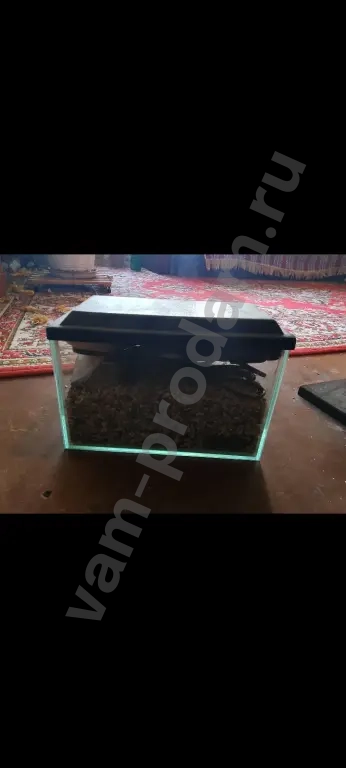 Аквариум 5 л. с крышкой.