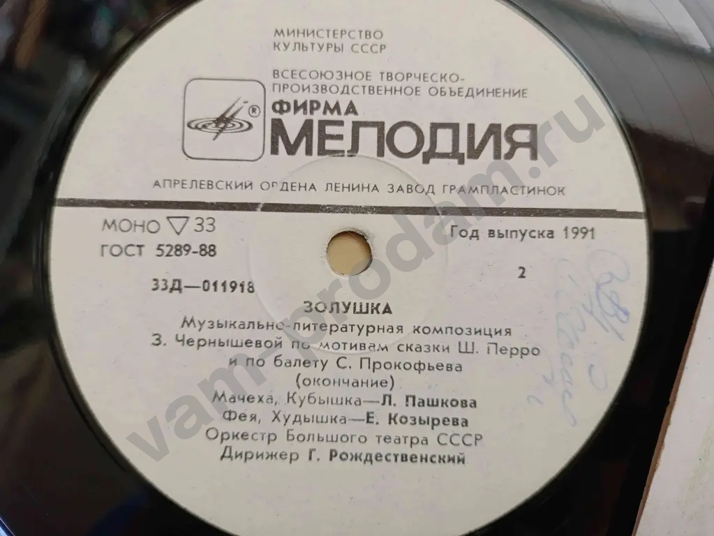 Золушка Музыкальная сказка