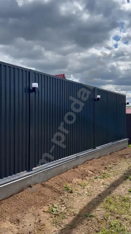 Заборы из Профлиста, штакетника,3D сетка.