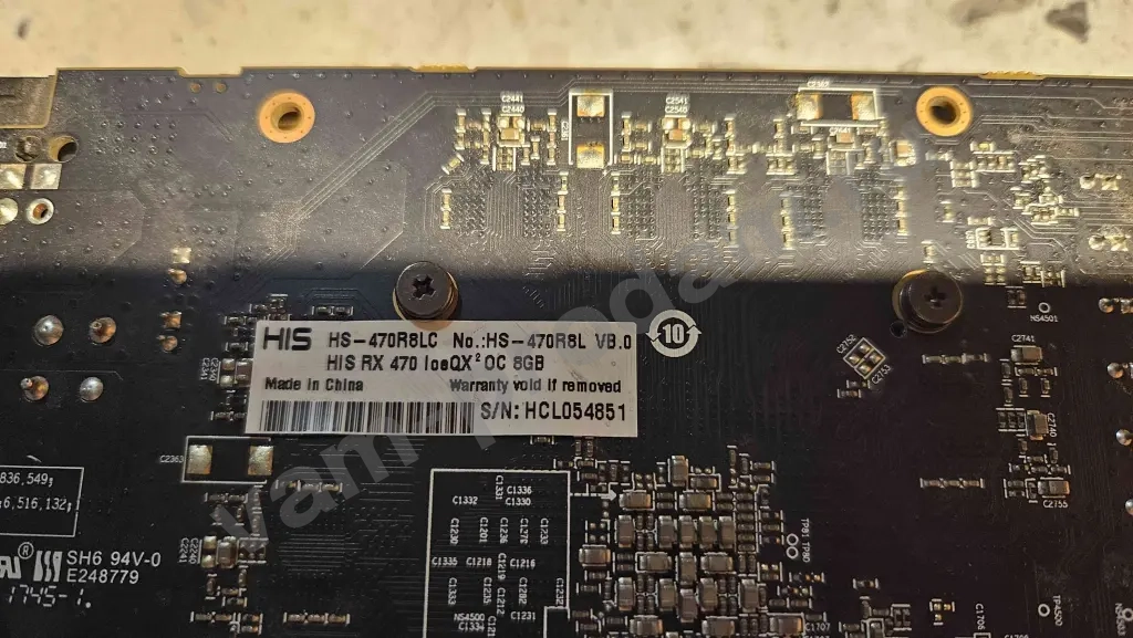 видеокарта RX 470 8gb HIS