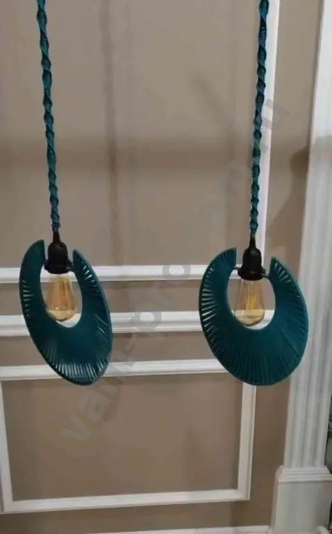 Светильник подвесной (абажур плетеный)