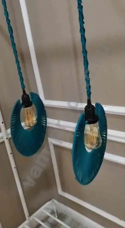 Светильник подвесной (абажур плетеный)