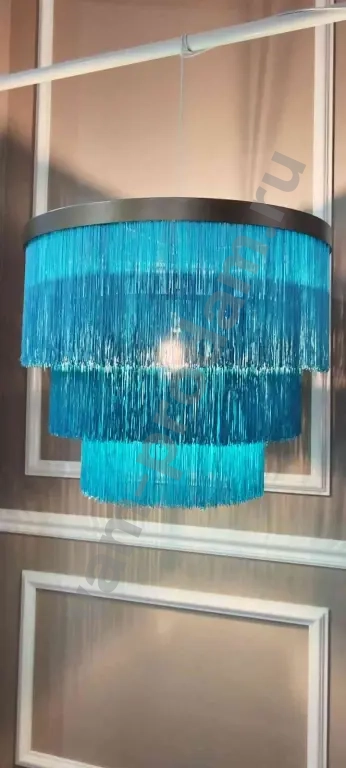 Подвесной абажур с бахромой