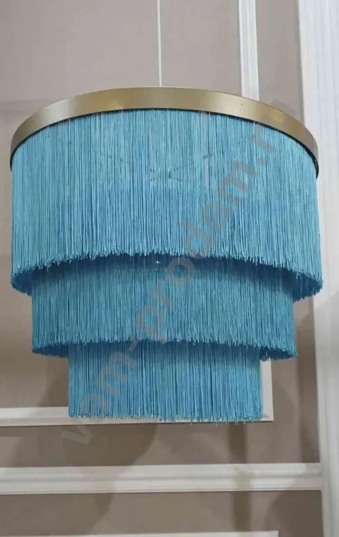 Подвесной абажур с бахромой