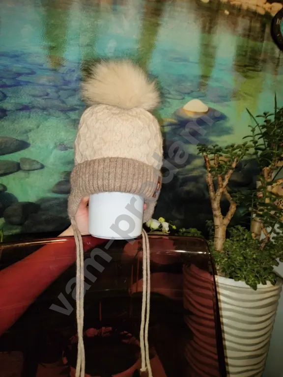 Шапка + перчатки, зима, на 3-5 лет