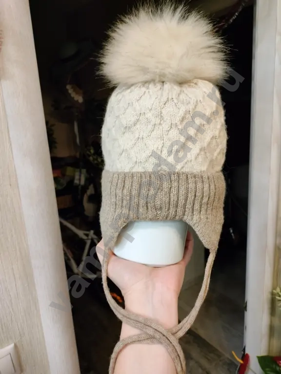 Шапка + перчатки, зима, на 3-5 лет