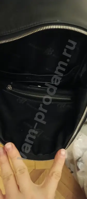 рюкзак женский чёрный кожаный bb1