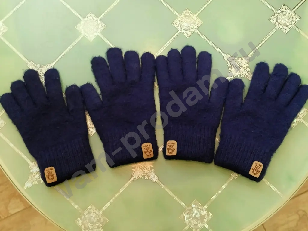 Шапка + перчатки, зима, на 3-5 лет