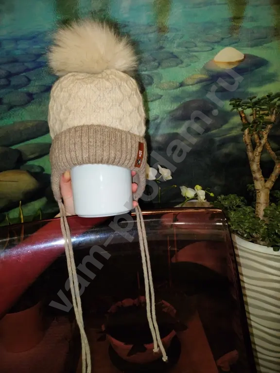 Шапка + перчатки, зима, на 3-5 лет