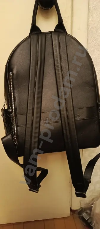 рюкзак женский чёрный кожаный bb1