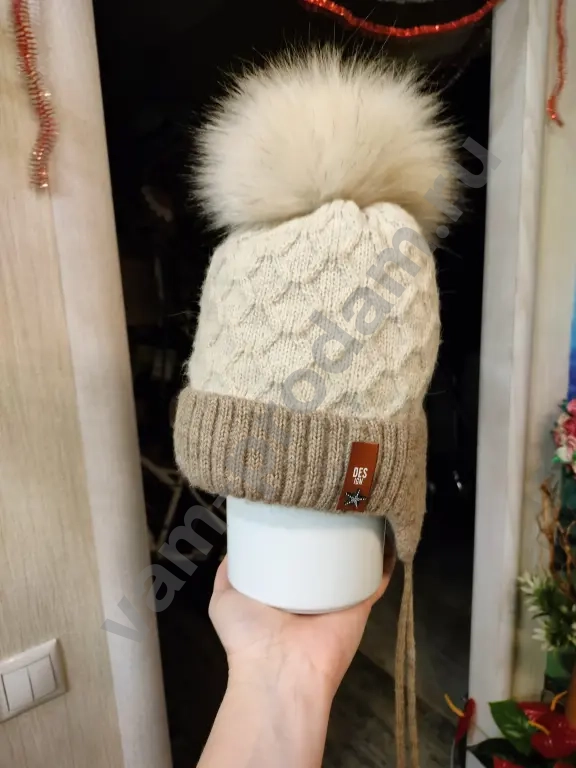 Шапка + перчатки, зима, на 3-5 лет